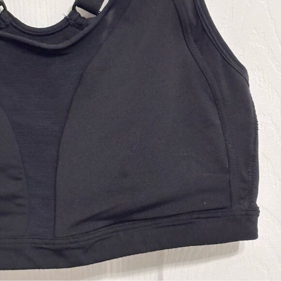 Lands' End | Women’s Black Sports Bra 34D Racerback 3 Prong Closure - Picture 4 of 15